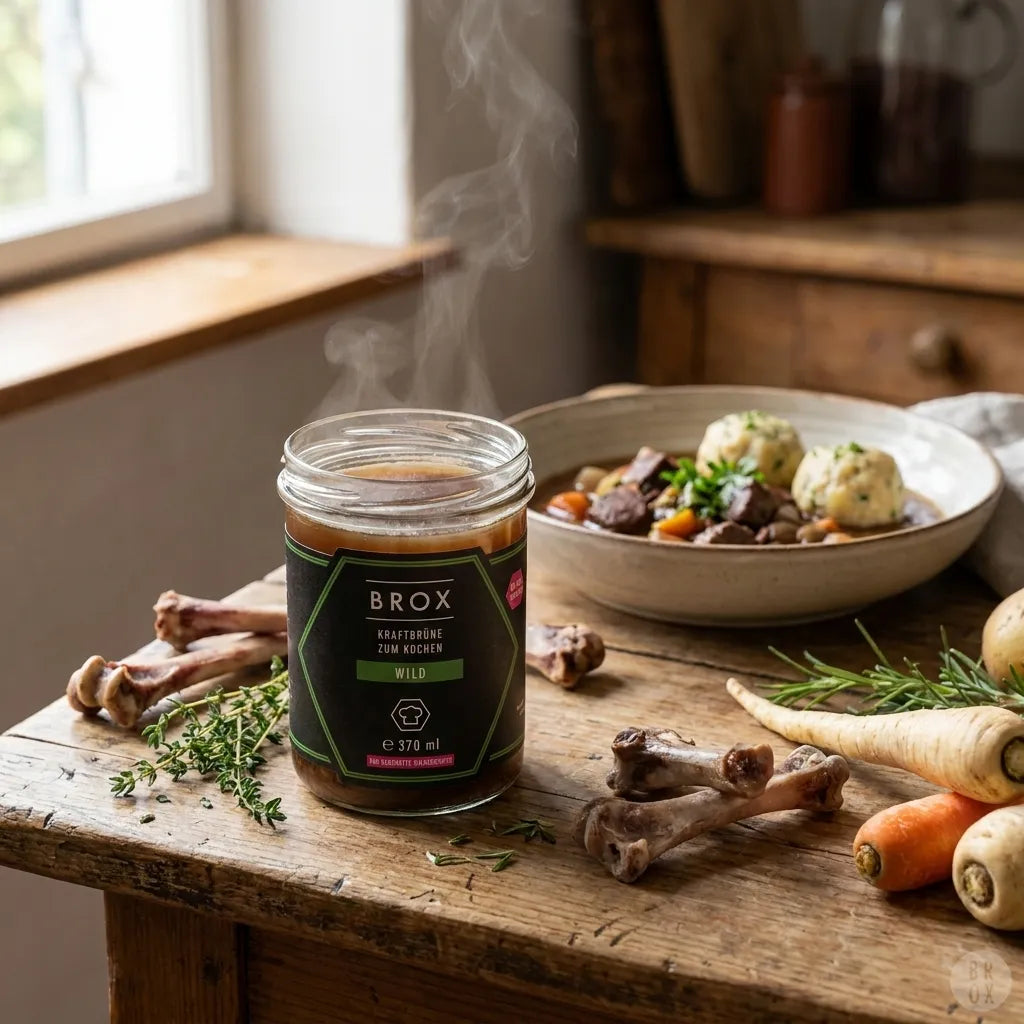 Wild Knochenbouillon: 13 g Kollagen pro Glas nutzen